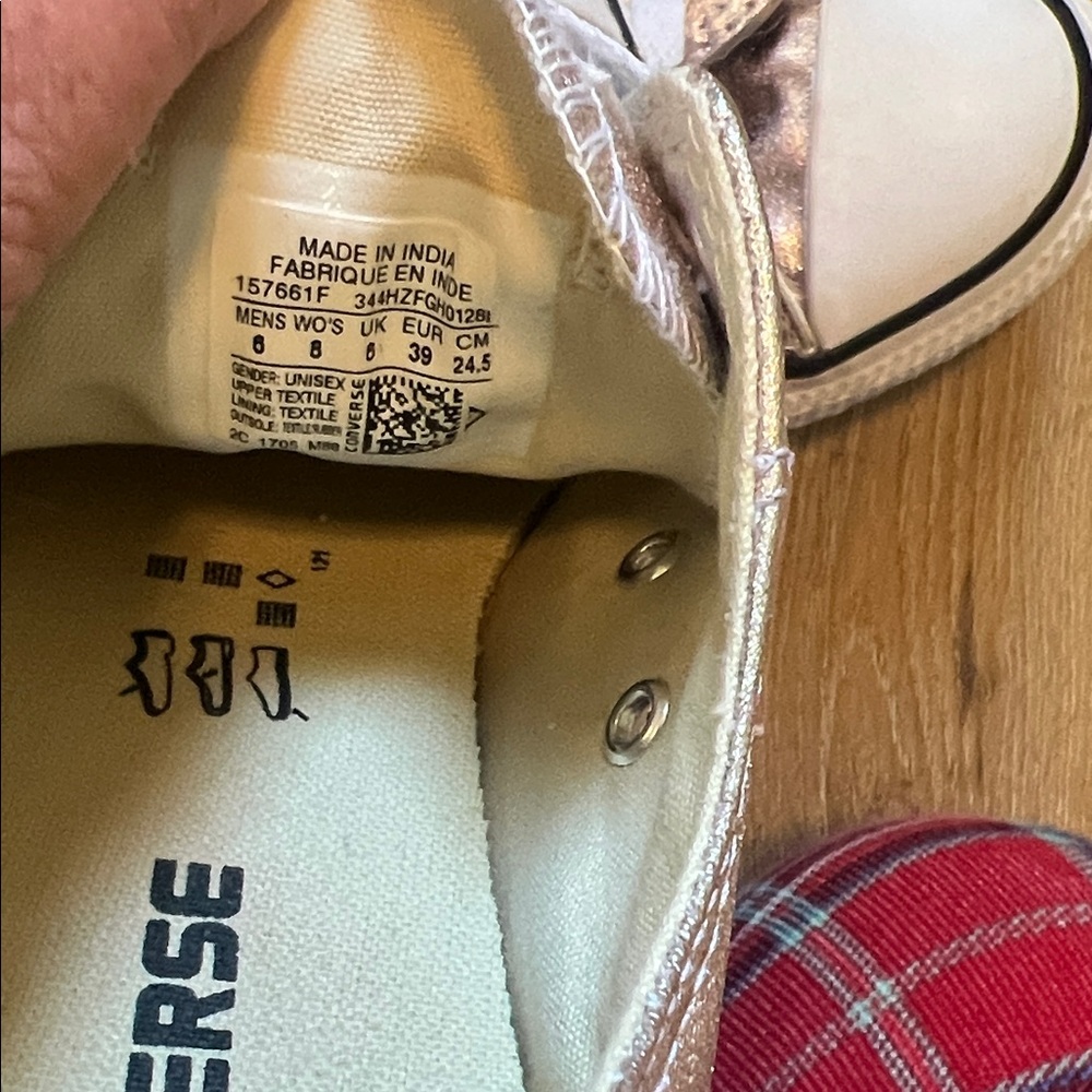 Converse Metallic Pink Sneakers - Picture 9 of 15
